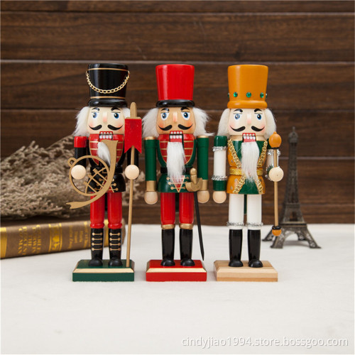 Christmas Home Decoration wooden nutcracker soldier gifts with 30CM